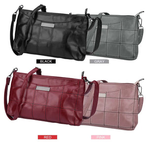 Women Plaid Chain Messenger Bag Handbag Casual Shoulder bags