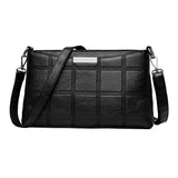 Women Plaid Chain Messenger Bag Handbag Casual Shoulder bags