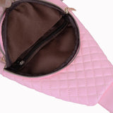 Women Plaid Chest Bag Crossbody Sling Chest Pack Casual Travel