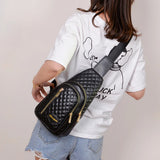 Women Plaid Chest Bag Crossbody Sling Chest Pack Casual Travel