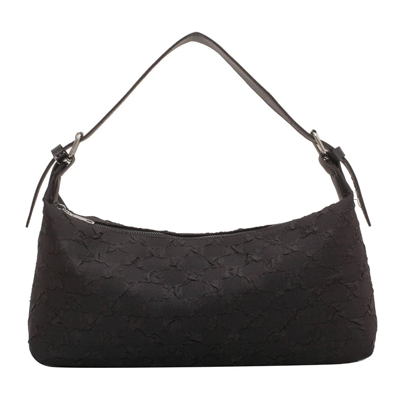 Women Plaid Print Underarm Shoulder Bag Crossbody Bag
