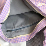Plaid Shoulder Bag Envelope Cross-body Ruched Haraj