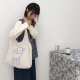 Women Plush Sheep Handbags Girl Lamb Like Fabric Shoulder Bag