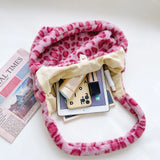 Plush Shoulder Bag Large Capacity Soft Handbag