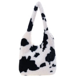 Plush Shoulder Bag Large Capacity Soft Handbag