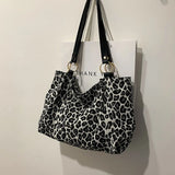 Leopard Shoulder Bags Tote Bags Canvas Bags
