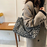Leopard Shoulder Bags Tote Bags Canvas Bags