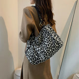 Leopard Shoulder Bag Tote Canvas Bag