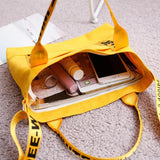 Women Portable Canvas Shoulder Bag Travel Tote Messenger Handbag Shopping Girl