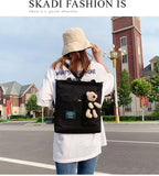 Women Portable Canvas Shoulder Bag Travel Tote Messenger Handbag Shopping Girl