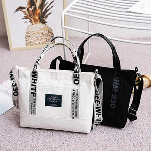 Women Portable Canvas Shoulder Bag Travel Tote Messenger Handbag Shopping Girl