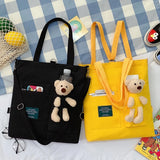 Women Portable Canvas Shoulder Bag Travel Tote Messenger Handbag Shopping Girl