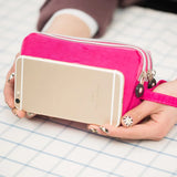 Women Portable Long Wallet Clutch Mobile Phone Coin Purse