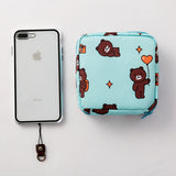 Women Sanitary Pads Storage Bag Tampon Pouch Cosmetic Organizer