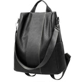 Women Pu Leather Backpack College Preppy School Bag For Student Laptop Girls Lad