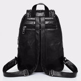 Women Leather Backpack Waterproof Travel Shoulder Bag