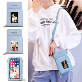 Women PU Leather Wallet Card Holder Mobile Phone Bag Crossbody Shoulder Bag