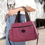 Canvas Shoulder Bag Casual Hobo Handbag Messenger Crossbody Tote Bag