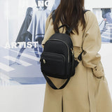 Women Pure Backpack Shoulder Bags Lady Large Capacity Nylon Crossbody Bag