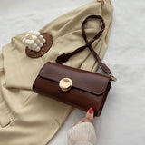 Women Shoulder Bags Buckle PU Leather Handbags For Women Spring Sac Femme