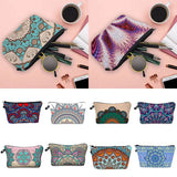 Women Purse Makeup Bag Clutch Organizer Plaid Cosmetic Pouch