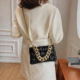 Fashionable Women Purses Chains Satchels Leather Hand Bags