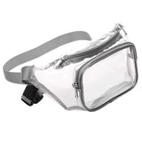 Women PVC Waist Fanny Pack Belt Bag Clear Transparent Chest Pouch Bag