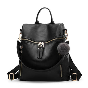Women Leather Backpacks for Girls Vintage Backpack School Bags
