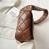 Quilted Shoulder Bags Nylon Space Padded Shoulder Bag