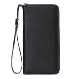 RFID Blocking Leather Wallet Phone Clutch Travel Purse