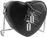 Red Heart Purse Love Shape Shoulder Handbag Girls Clutch Chain Purse