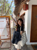 Women Retro Camera Shoes Canvas Shoulder Bag Cotton Cloth Fabric Shopper Bags