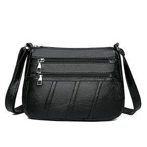 Women Retro Leather Shoulder Bags For Ladies Crossbody Bags