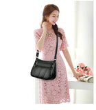 Women Retro Leather Shoulder Bags For Ladies Crossbody Bags