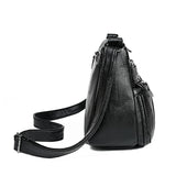 Women Retro Leather Shoulder Bags For Ladies Crossbody Bags