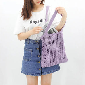 Retro Woven Shoulder Bags Large Capacity Handbags Crochet