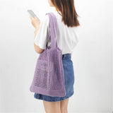 Retro Woven Shoulder Bags Large Capacity Handbags Crochet