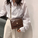 Women Retro Messenger Bag Crossbody Satchel PU Leather
