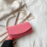 Women Retro PU Leather Diamond Lattice Shoulder Bag Lady Chain Composite Bag