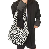 Women Retro Shoulder Bag Plaid/Zebra/Leopard Soft Plush Handbag