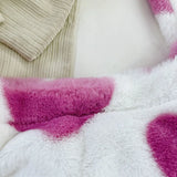 Women Retro Plush Handbag Soft Warm Autumn Winter Fluffy Phone Bag