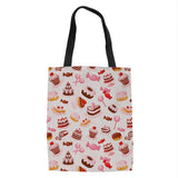 Cartoon Candy Ice Cream Canvas Tote Bags Bulk