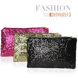 Reversible Sequins Mermaid Glitter Make Up Pouch Handbag