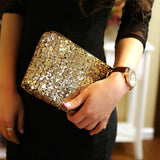 Reversible Sequins Mermaid Glitter Make Up Pouch Handbag