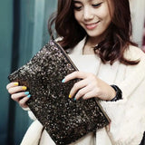 Reversible Sequins Mermaid Glitter Make Up Pouch Handbag
