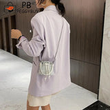 Rhinestone Bucket Messenger Bag for Women Crossbody Bag