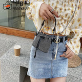 Rhinestone Bucket Messenger Bag for Women Crossbody Bag