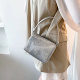 Rhinestone Shoulder Bag Tote Wallet Wristlet Vintage Glitter Evening Po