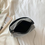 Rhinestone Shoulder Bag Tote Wallet Wristlet Vintage Glitter Evening Po