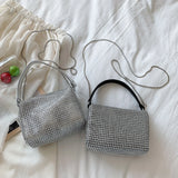 Rhinestone Shoulder Bag Diamond Clutch Purse Chain Crossbody Bag